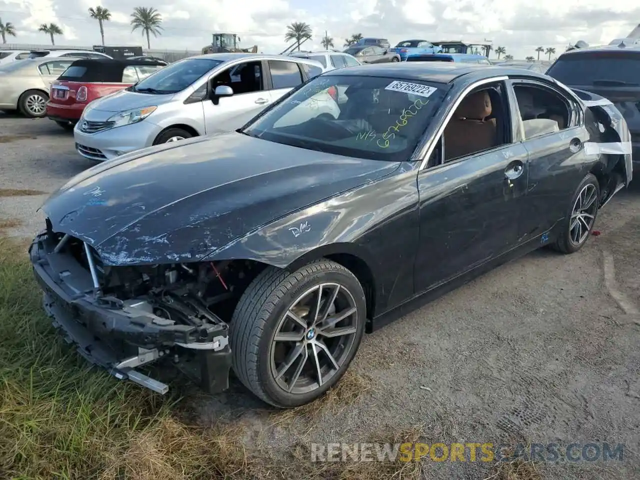 2 Photograph of a damaged car 3MW5R1J07L8B14939 BMW 3 SERIES 2020