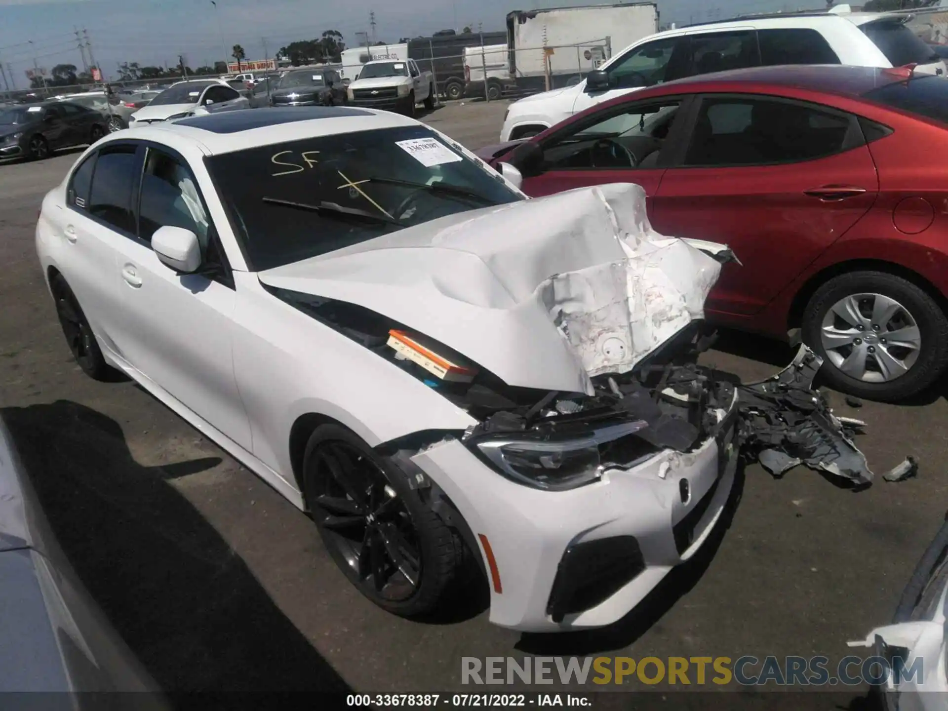 1 Photograph of a damaged car 3MW5R1J07L8B16920 BMW 3 SERIES 2020