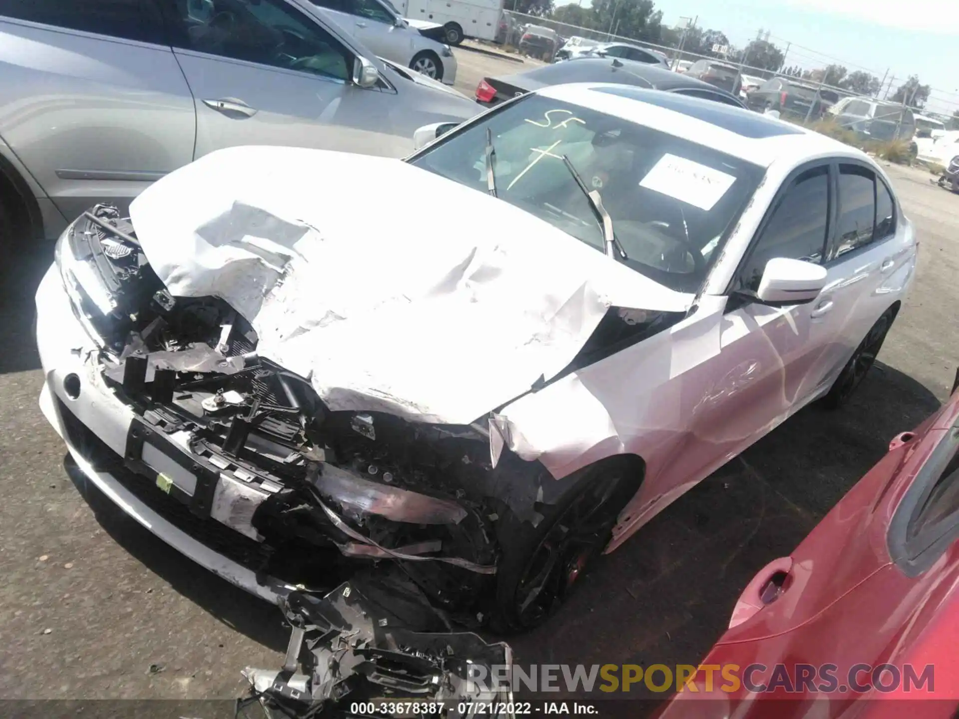 2 Photograph of a damaged car 3MW5R1J07L8B16920 BMW 3 SERIES 2020