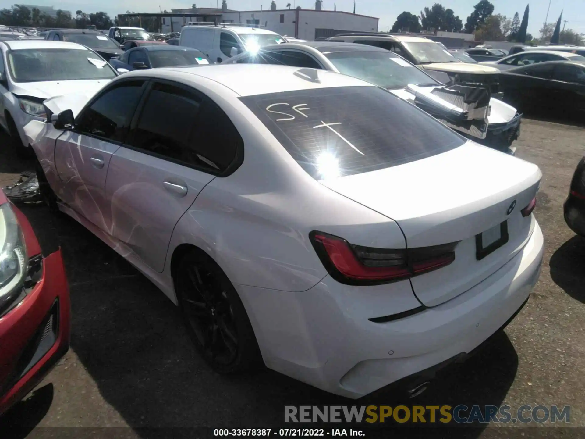 3 Photograph of a damaged car 3MW5R1J07L8B16920 BMW 3 SERIES 2020