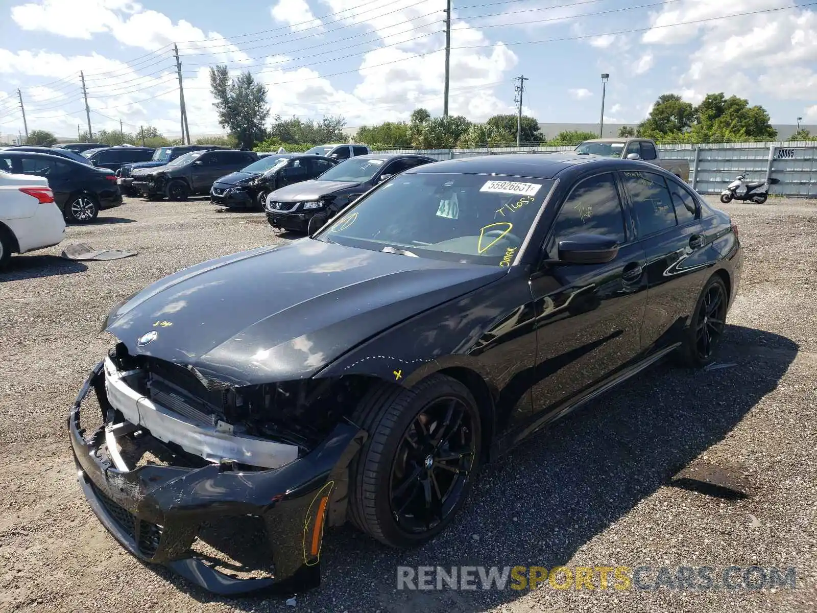 2 Photograph of a damaged car 3MW5R1J07L8B25987 BMW 3 SERIES 2020