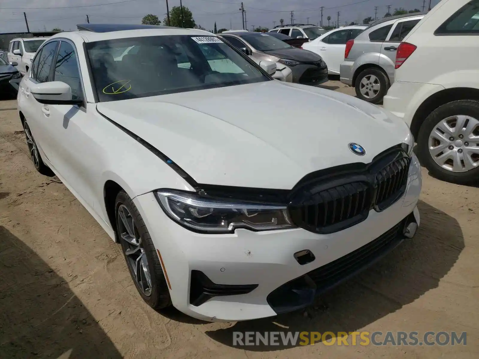 1 Photograph of a damaged car 3MW5R1J08L8B21656 BMW 3 SERIES 2020