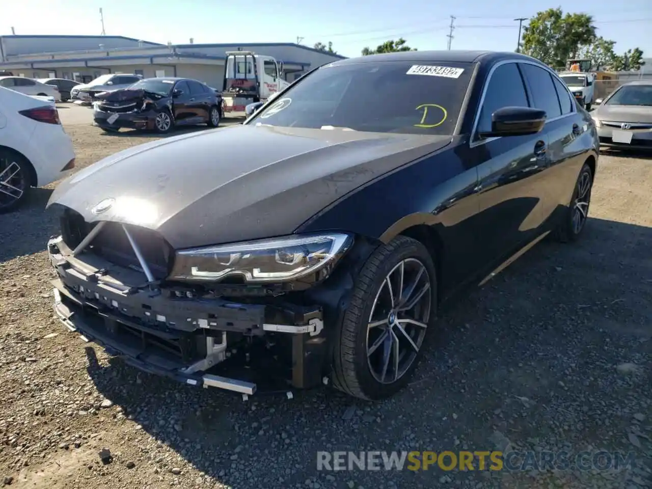 2 Photograph of a damaged car 3MW5R1J08L8B27019 BMW 3 SERIES 2020