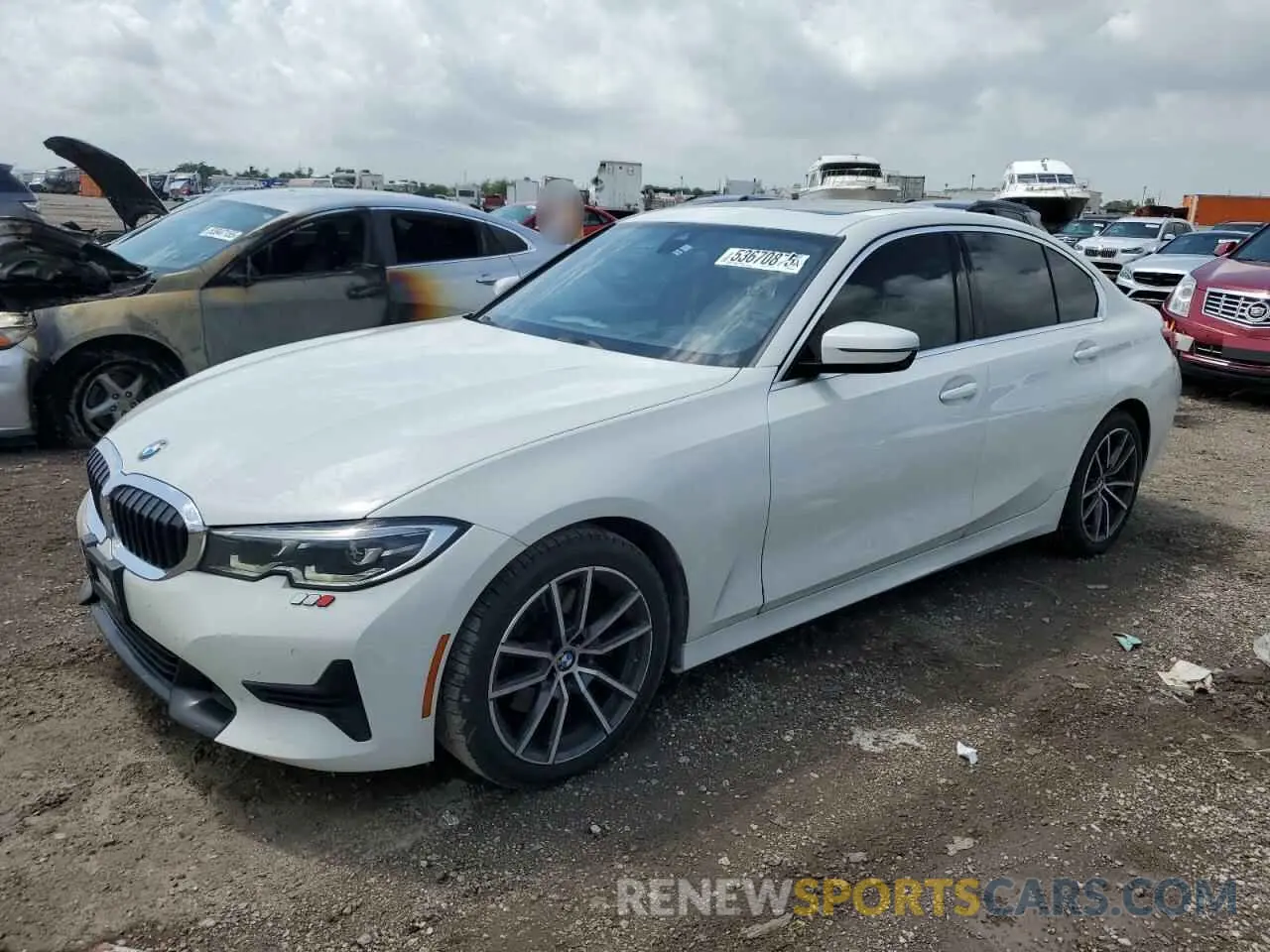 1 Photograph of a damaged car 3MW5R1J08L8B43219 BMW 3 SERIES 2020