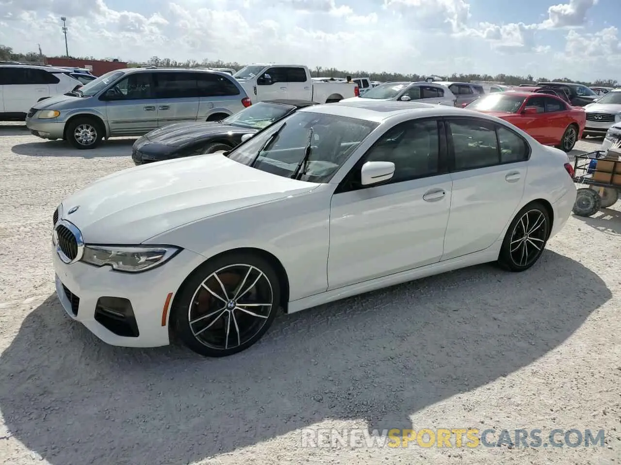 1 Photograph of a damaged car 3MW5R1J08L8B43754 BMW 3 SERIES 2020
