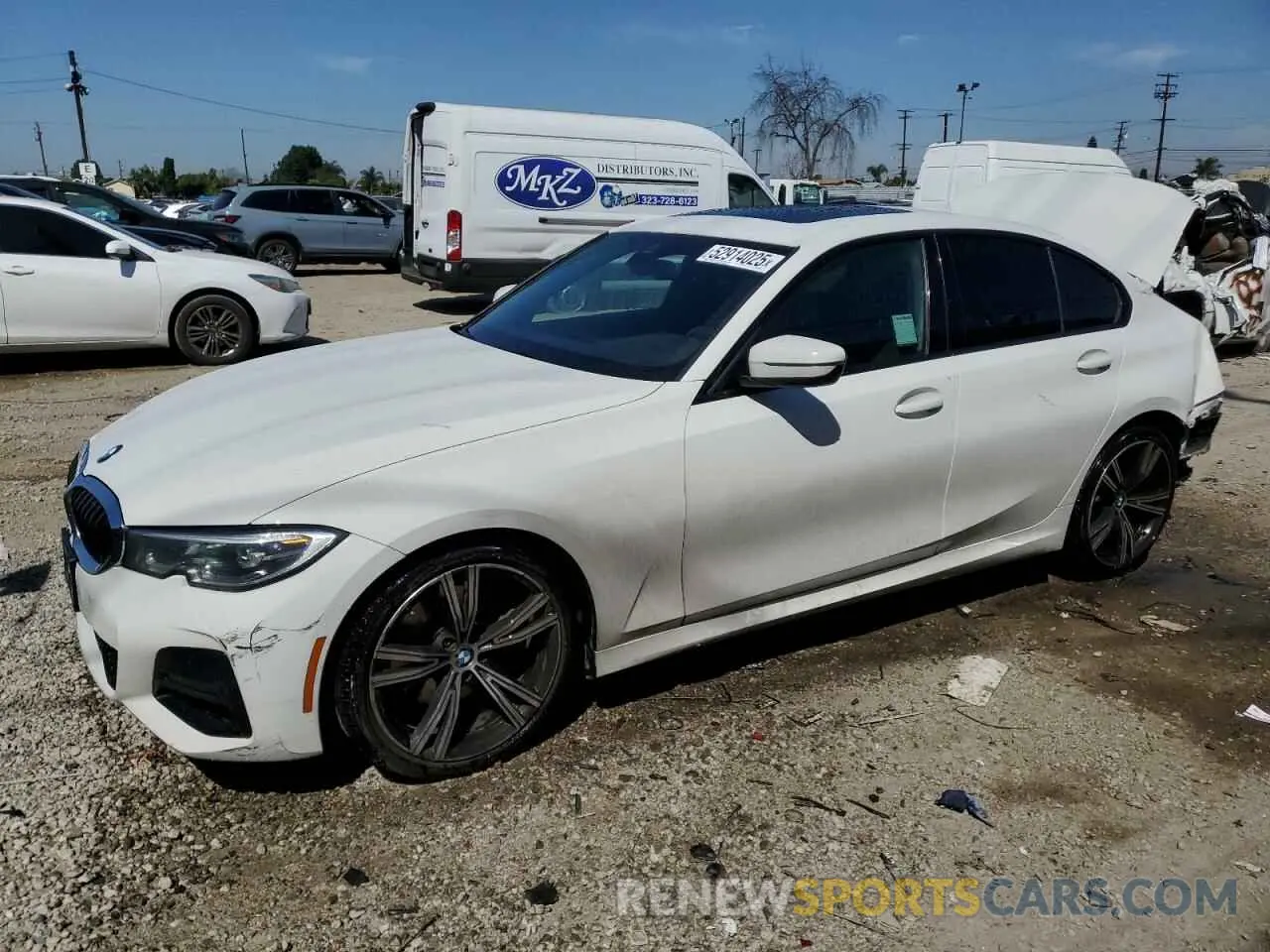 1 Photograph of a damaged car 3MW5R1J09L8B16675 BMW 3 SERIES 2020