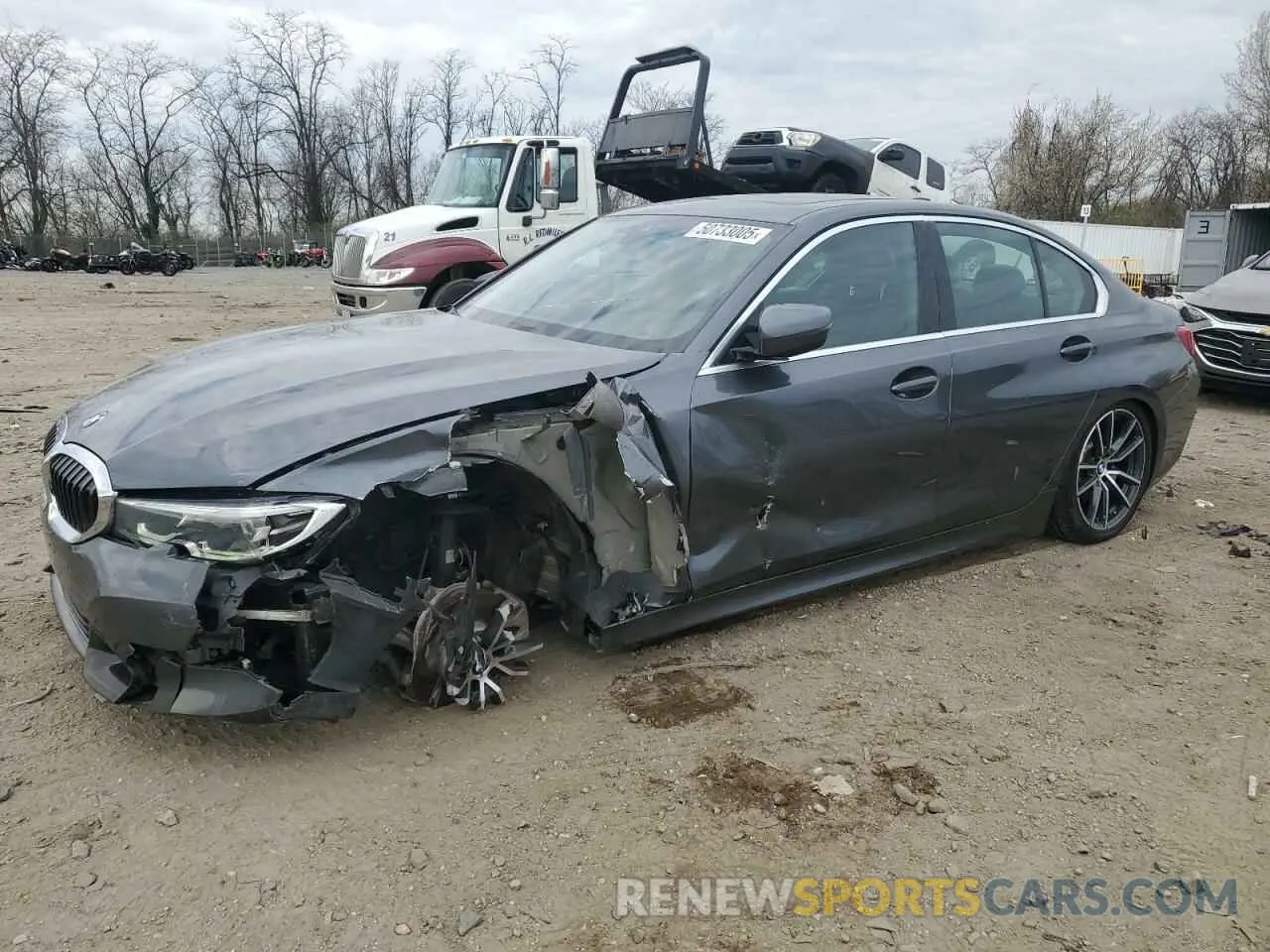 1 Photograph of a damaged car 3MW5R1J0XL8B22596 BMW 3 SERIES 2020