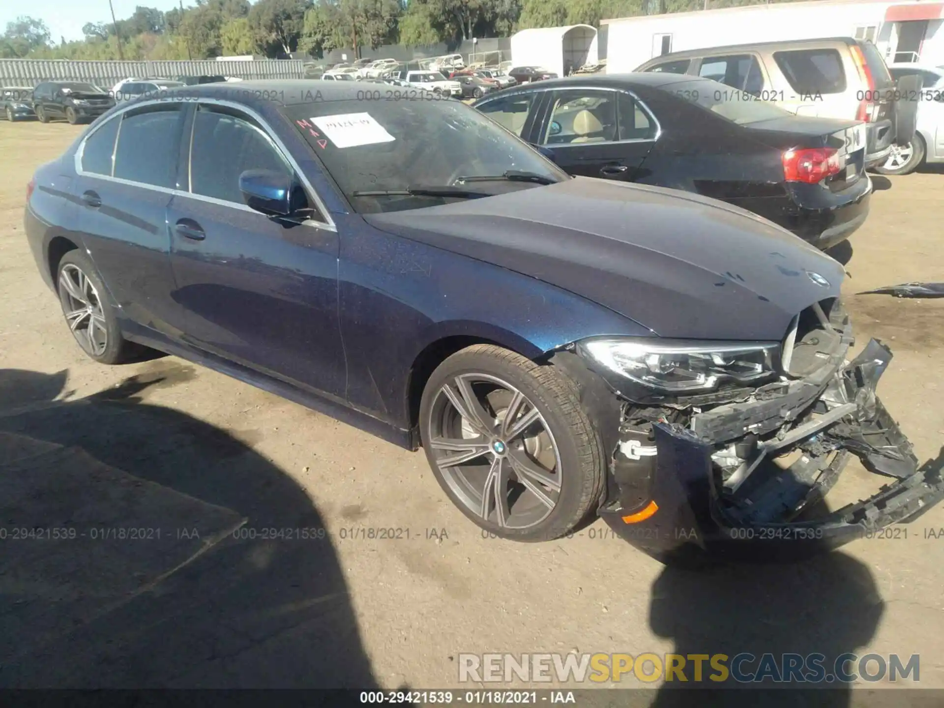 1 Photograph of a damaged car 3MW5R1J0XL8B28169 BMW 3 SERIES 2020