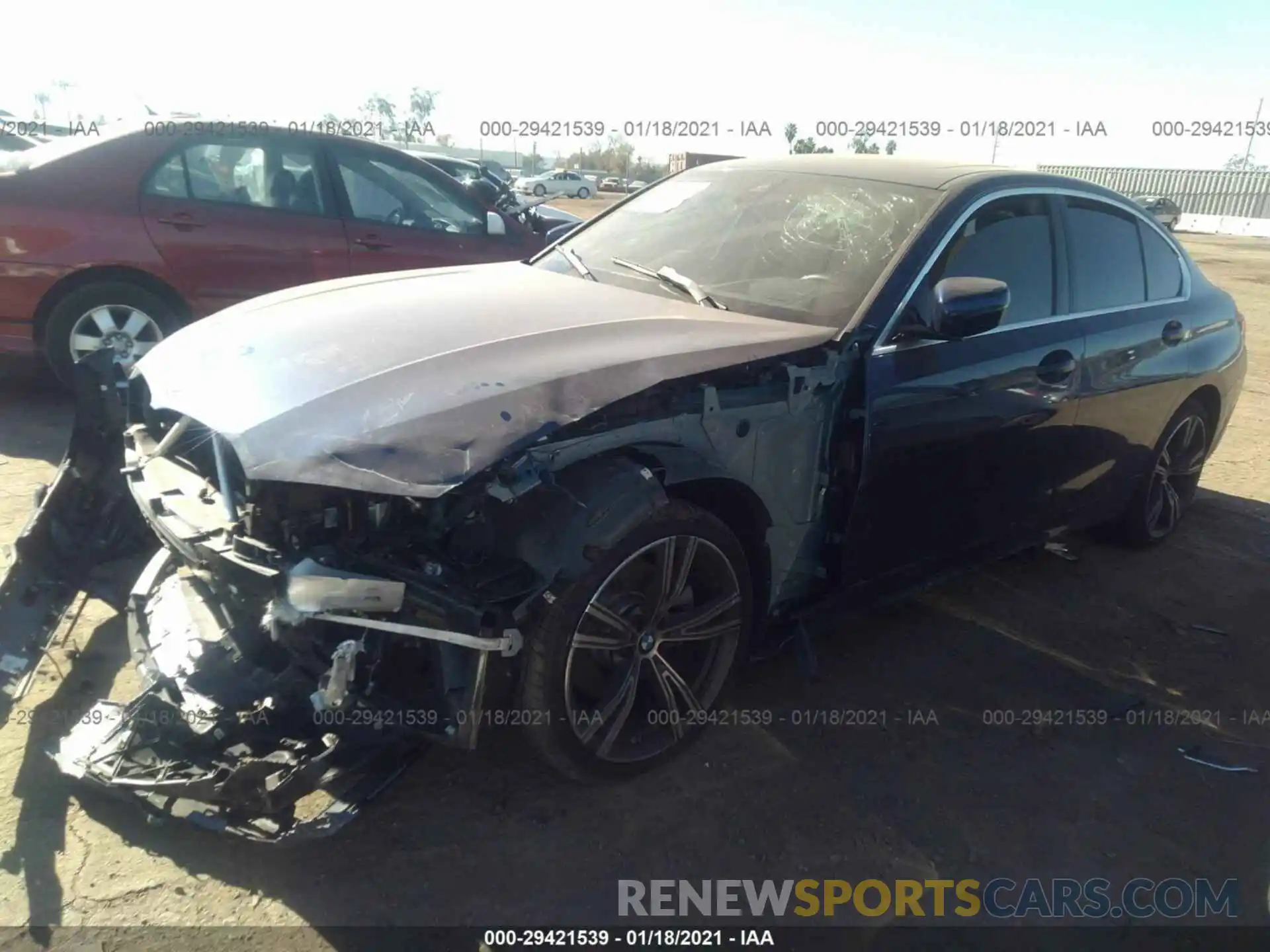 2 Photograph of a damaged car 3MW5R1J0XL8B28169 BMW 3 SERIES 2020