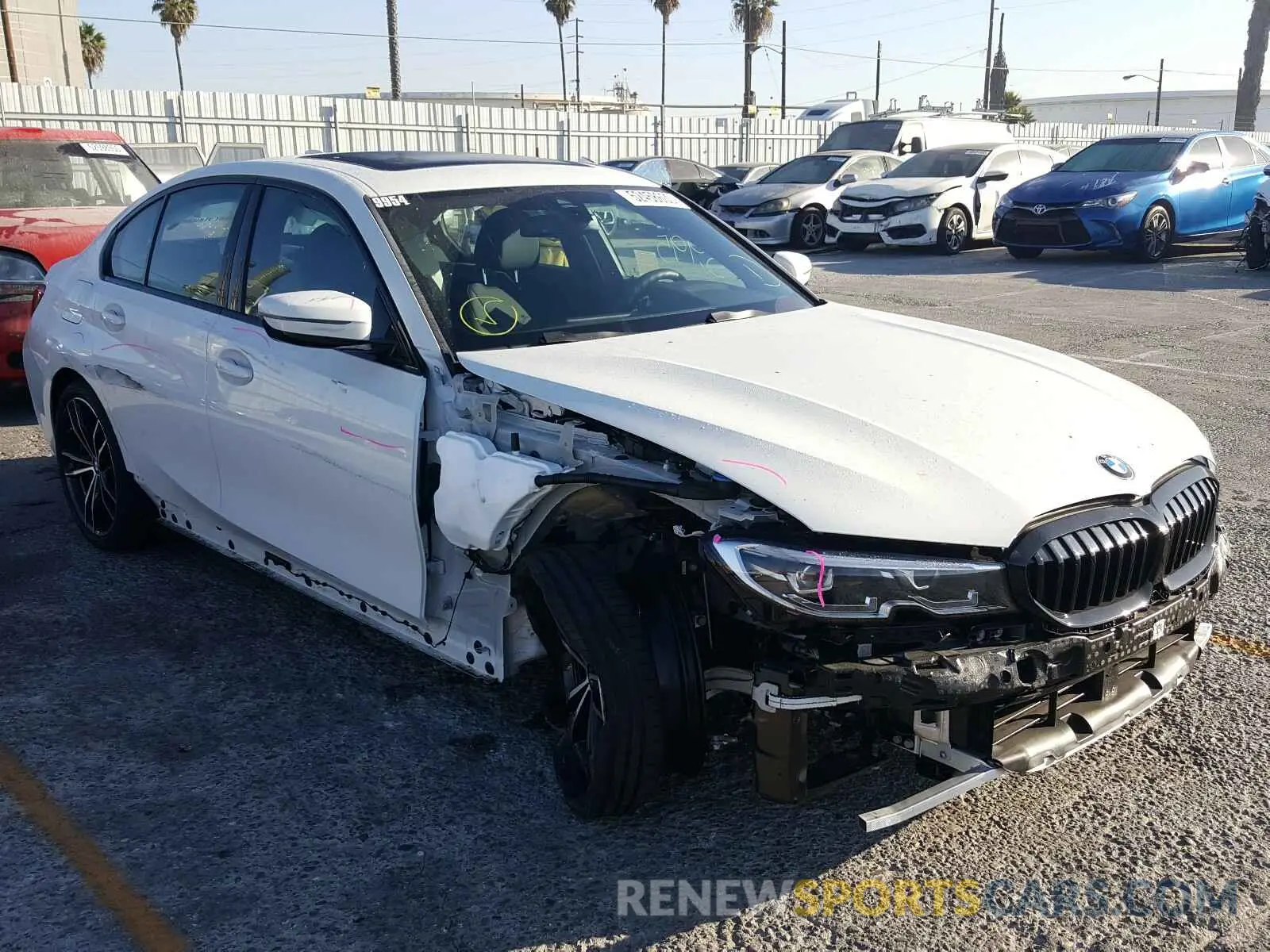 1 Photograph of a damaged car 3MW5R1J0XL8B31332 BMW 3 SERIES 2020