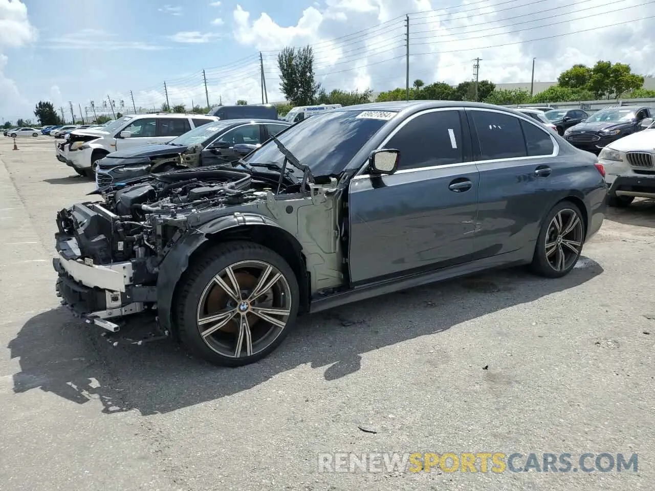 1 Photograph of a damaged car 3MW5R1J0XL8B34893 BMW 3 SERIES 2020