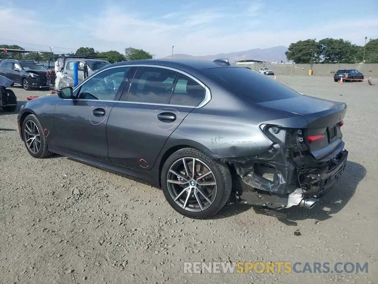2 Photograph of a damaged car 3MW5R1J0XL8B36966 BMW 3 SERIES 2020