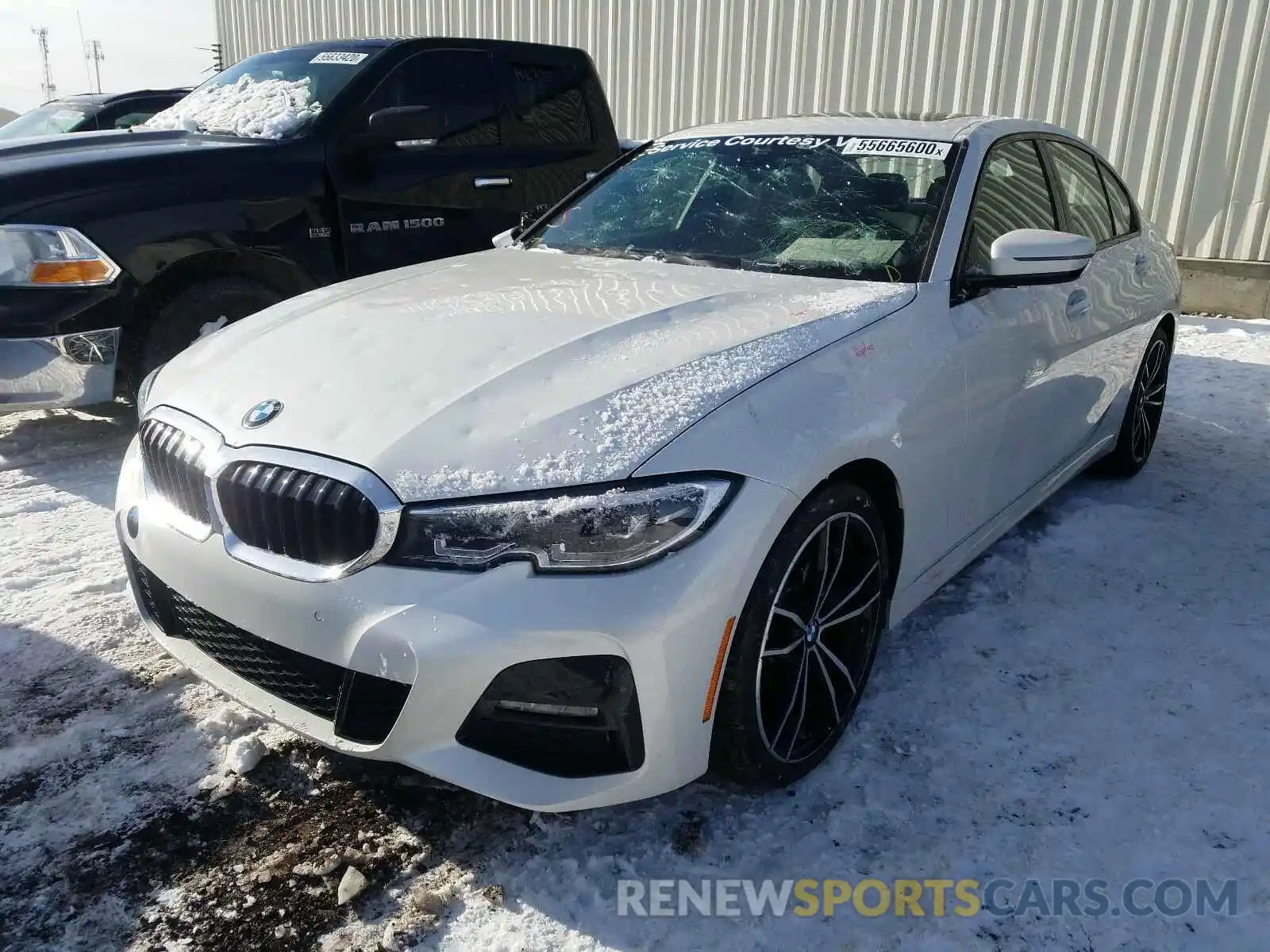 2 Photograph of a damaged car 3MW5R7J00L8B17541 BMW 3 SERIES 2020