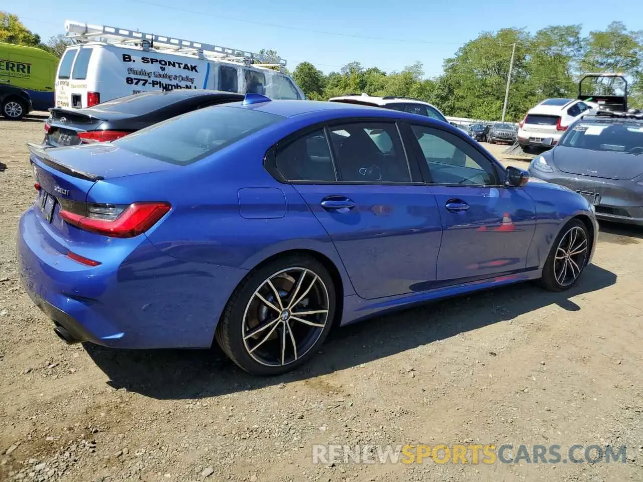 3 Photograph of a damaged car 3MW5R7J01L8B32453 BMW 3 SERIES 2020