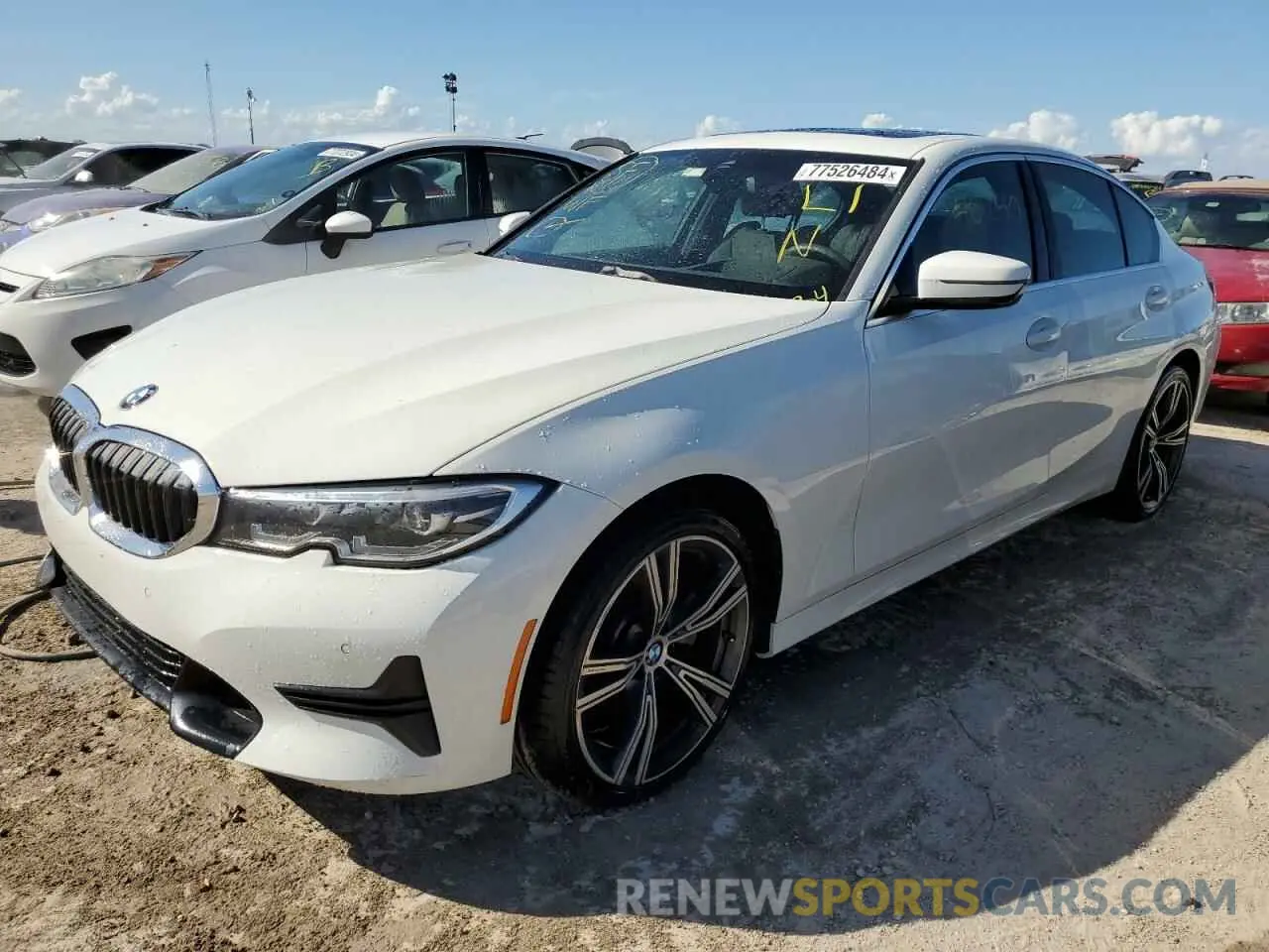 1 Photograph of a damaged car 3MW5R7J01L8B40391 BMW 3 SERIES 2020