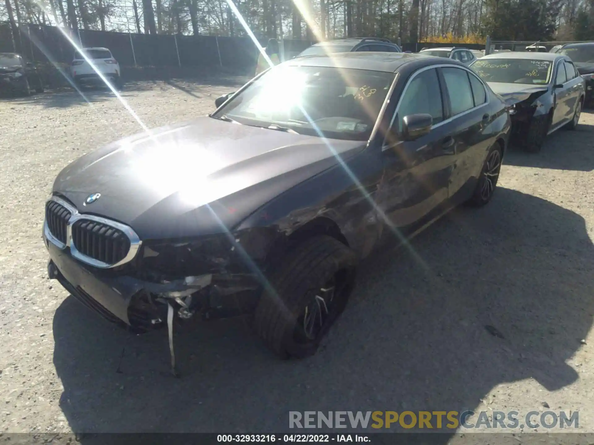 2 Photograph of a damaged car 3MW5R7J02L8B32011 BMW 3 SERIES 2020