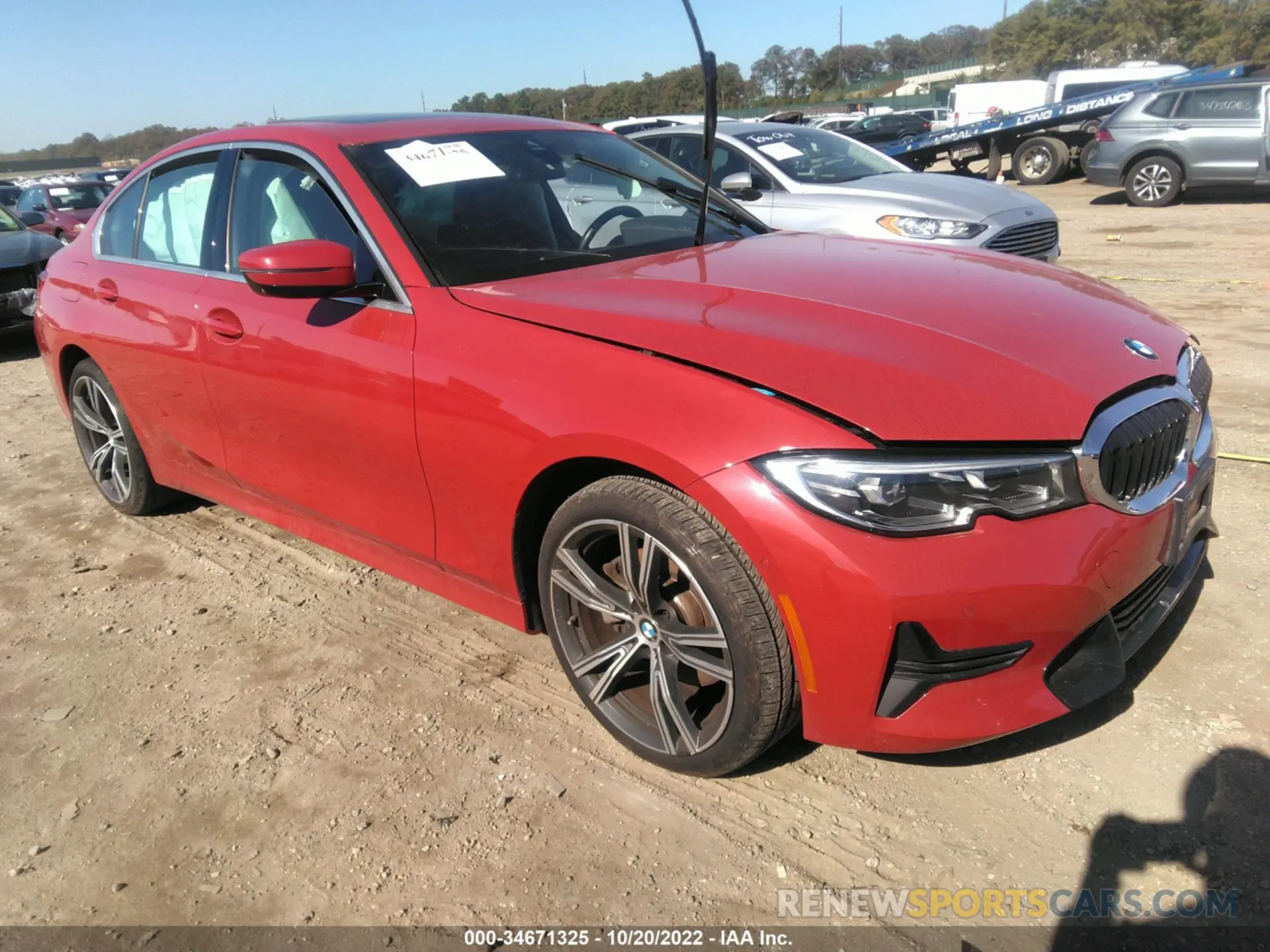 1 Photograph of a damaged car 3MW5R7J02L8B32154 BMW 3 SERIES 2020
