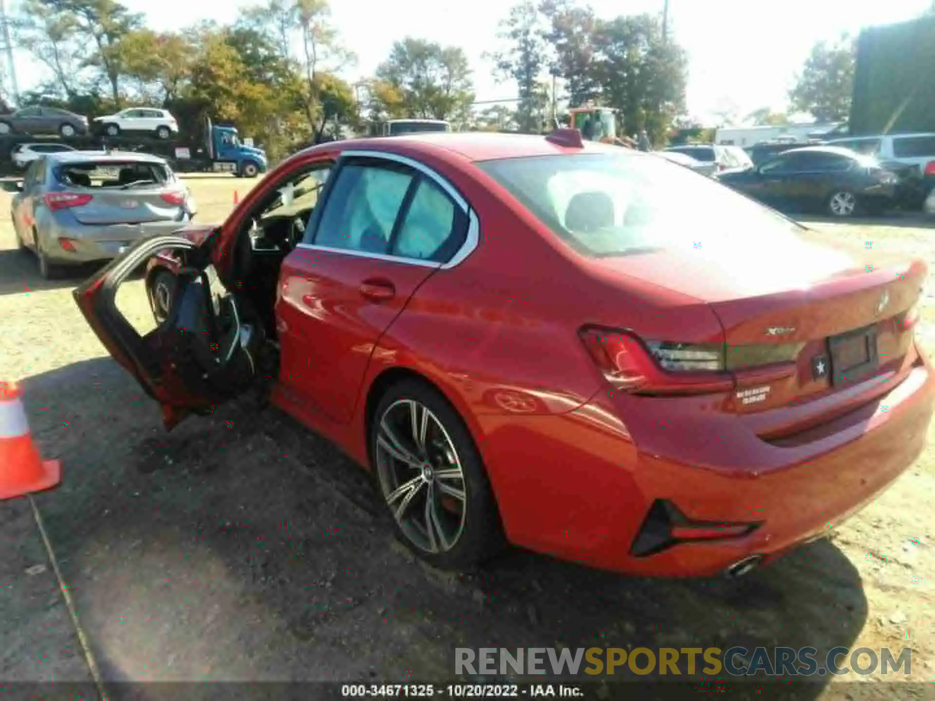 3 Photograph of a damaged car 3MW5R7J02L8B32154 BMW 3 SERIES 2020