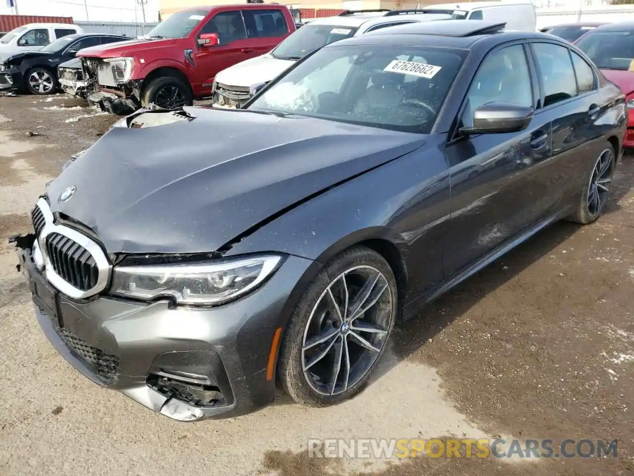 1 Photograph of a damaged car 3MW5R7J03L8B17937 BMW 3 SERIES 2020