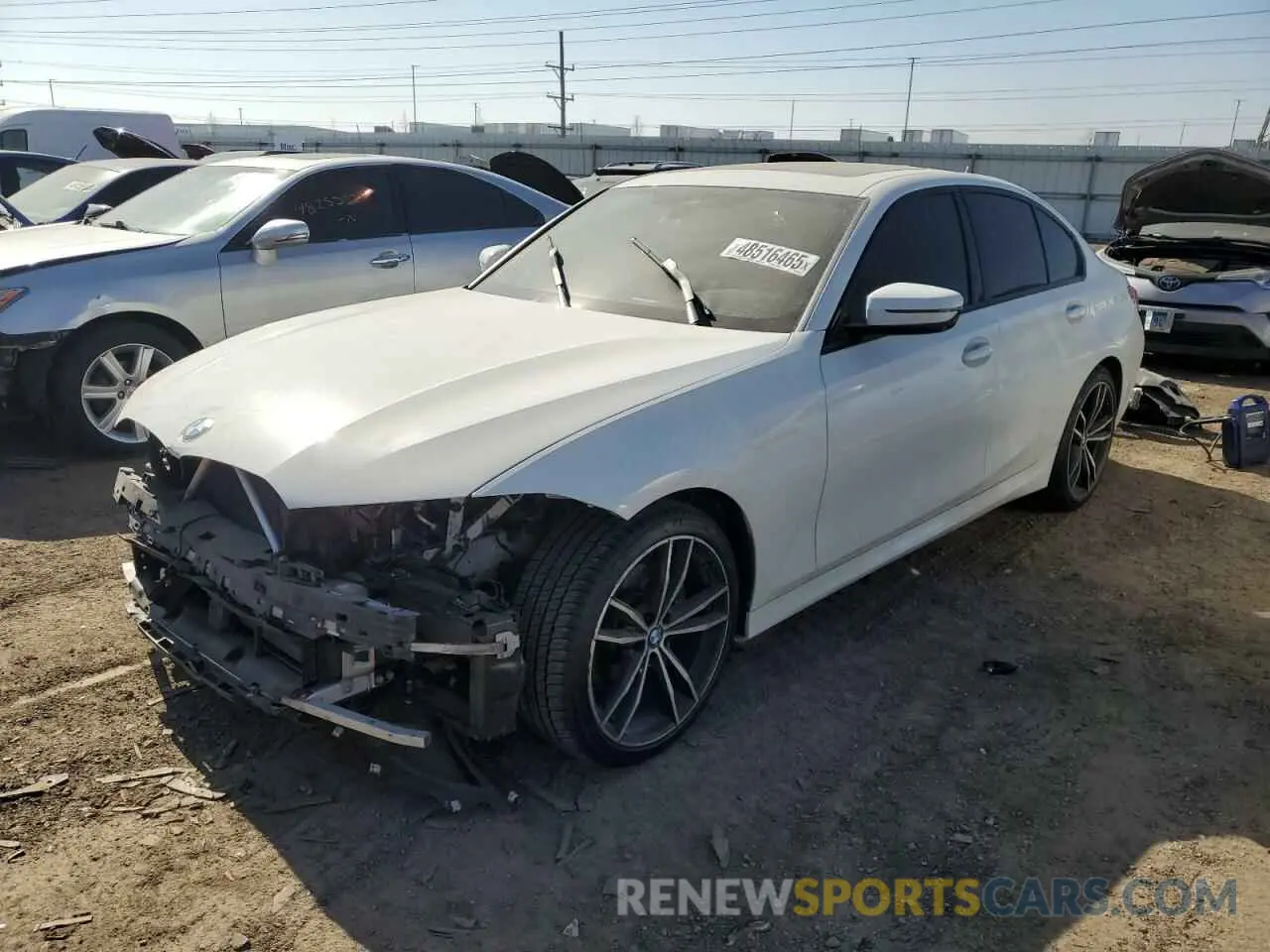 1 Photograph of a damaged car 3MW5R7J04L8B15615 BMW 3 SERIES 2020