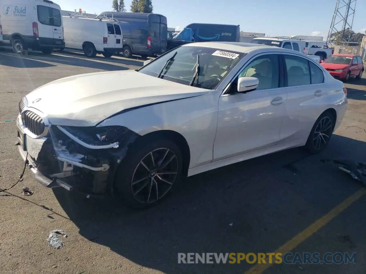 1 Photograph of a damaged car 3MW5R7J05L8B38059 BMW 3 SERIES 2020