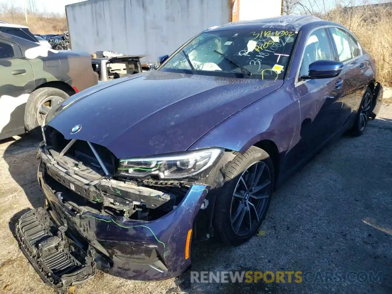 2 Photograph of a damaged car 3MW5R7J06L8B27524 BMW 3 SERIES 2020