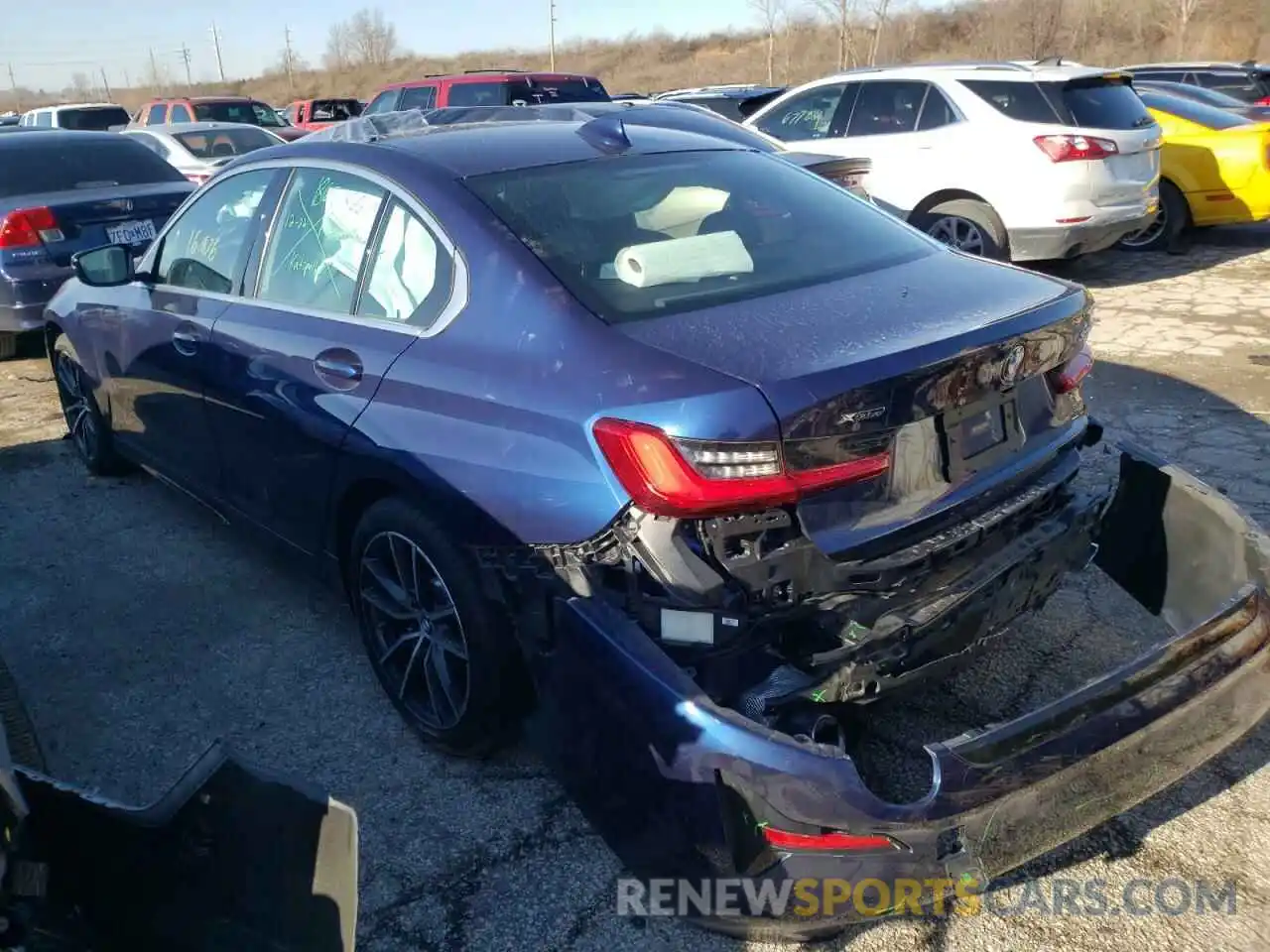 3 Photograph of a damaged car 3MW5R7J06L8B27524 BMW 3 SERIES 2020