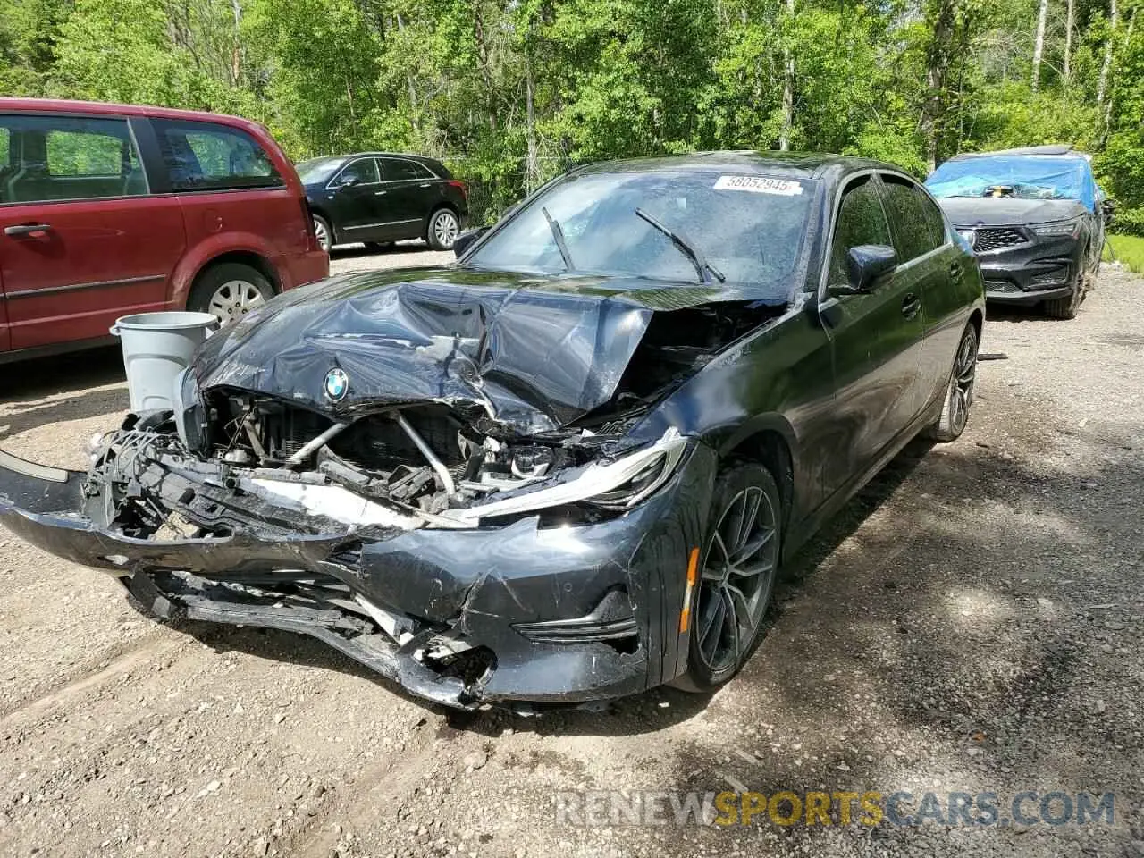 1 Photograph of a damaged car 3MW5R7J08L8B08179 BMW 3 SERIES 2020