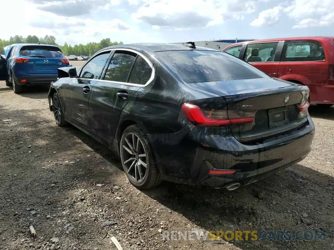 2 Photograph of a damaged car 3MW5R7J08L8B08179 BMW 3 SERIES 2020
