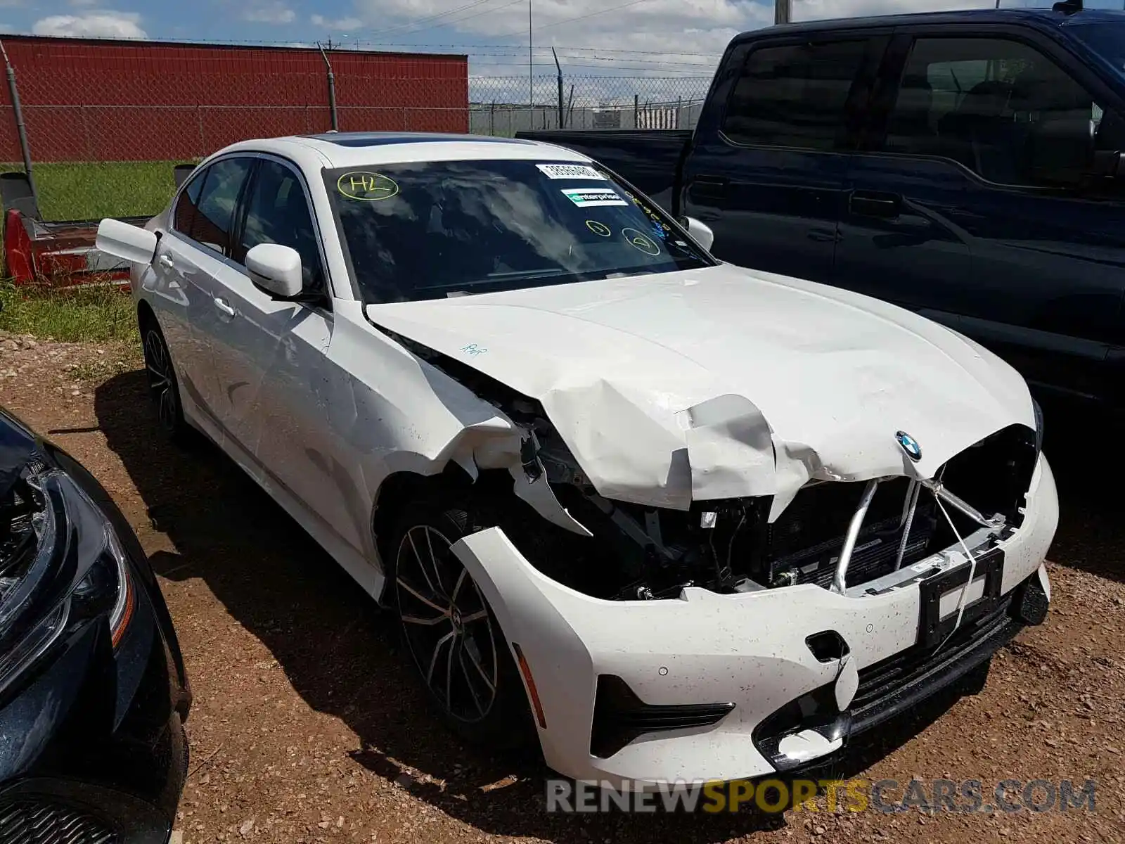 1 Photograph of a damaged car 3MW5R7J08L8B20655 BMW 3 SERIES 2020