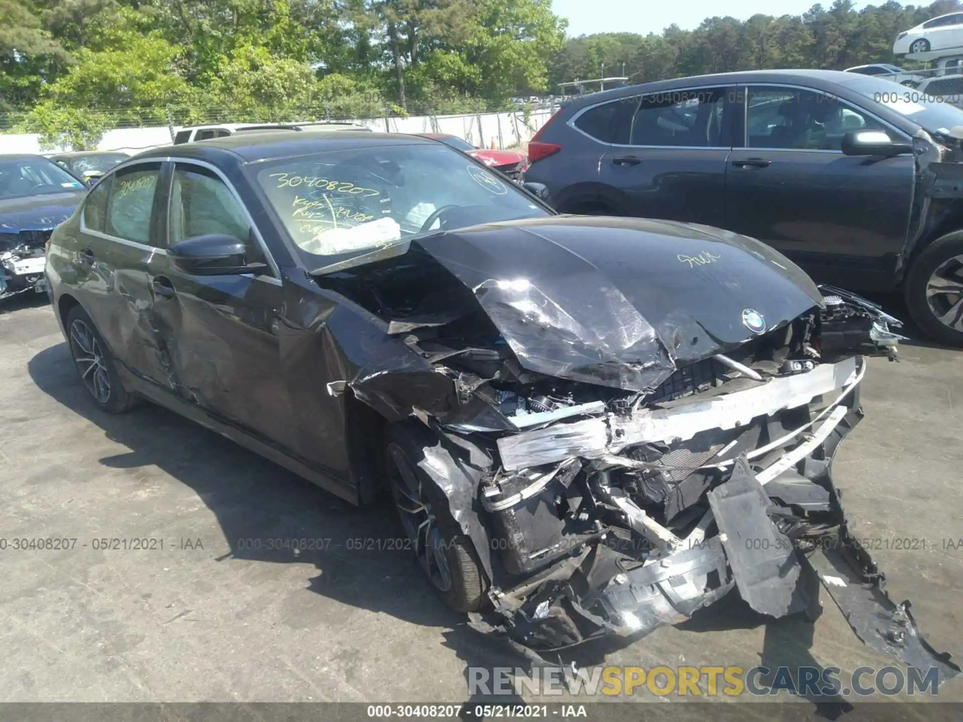 1 Photograph of a damaged car 3MW5R7J08L8B21353 BMW 3 SERIES 2020