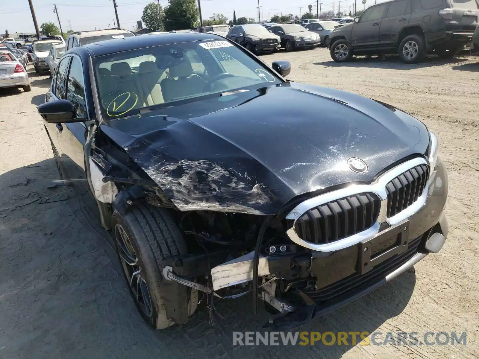 1 Photograph of a damaged car 3MW5R7J08L8B21885 BMW 3 SERIES 2020