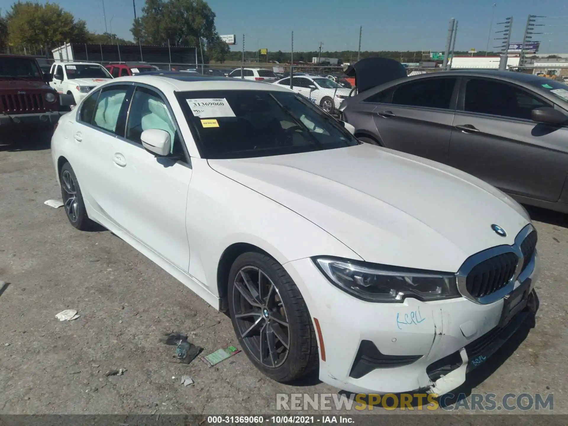 1 Photograph of a damaged car 3MW5R7J08L8B23216 BMW 3 SERIES 2020