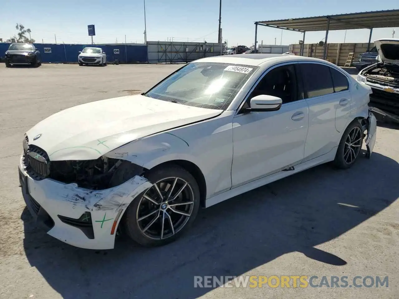 1 Photograph of a damaged car 3MW5R7J08L8B23331 BMW 3 SERIES 2020