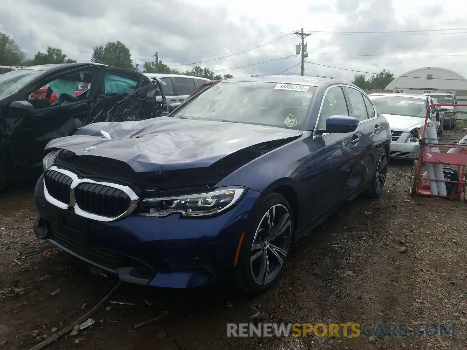 2 Photograph of a damaged car 3MW5R7J08L8B34880 BMW 3 SERIES 2020