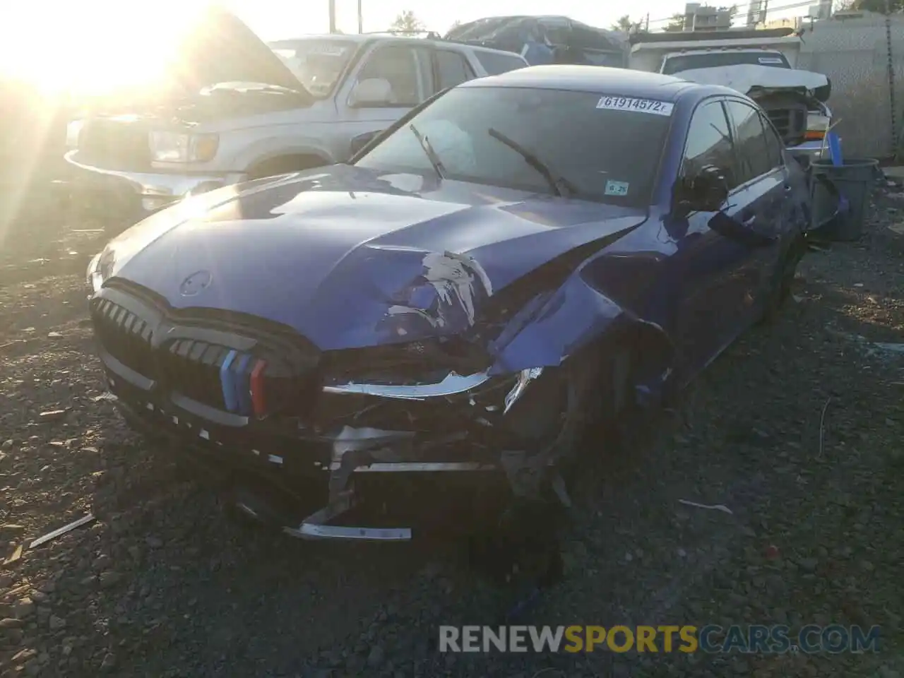 2 Photograph of a damaged car 3MW5R7J09L8B13259 BMW 3 SERIES 2020