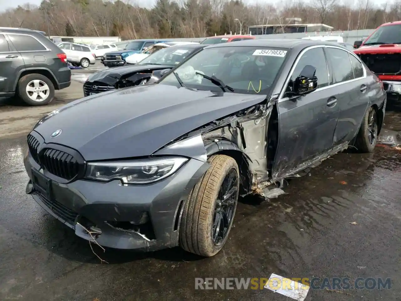 2 Photograph of a damaged car 3MW5R7J09L8B21359 BMW 3 SERIES 2020