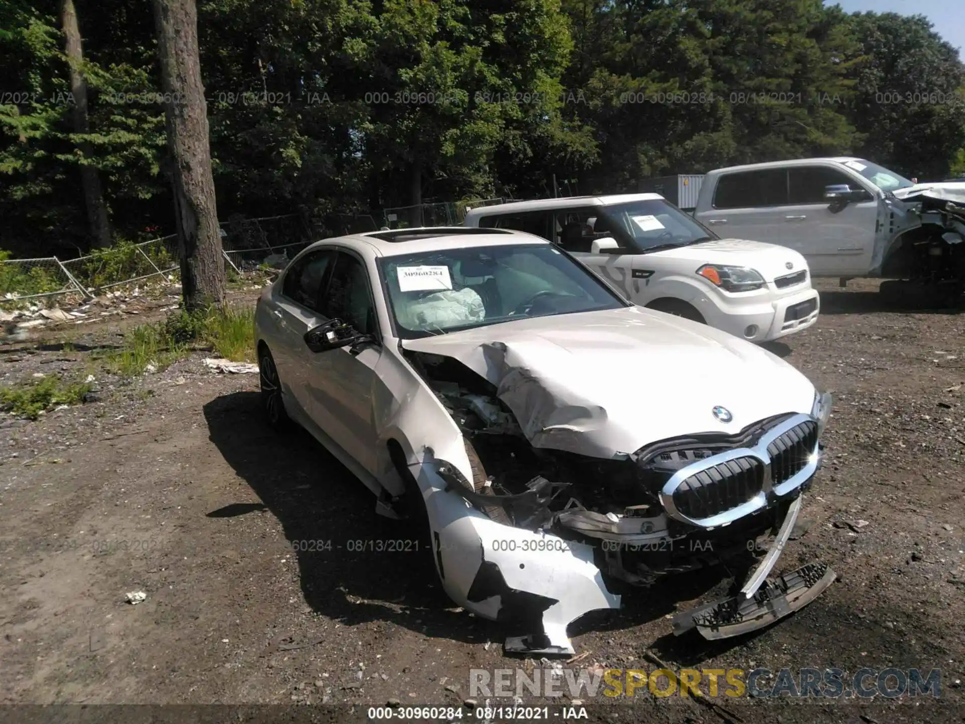 1 Photograph of a damaged car 3MW5R7J09L8B26674 BMW 3 SERIES 2020