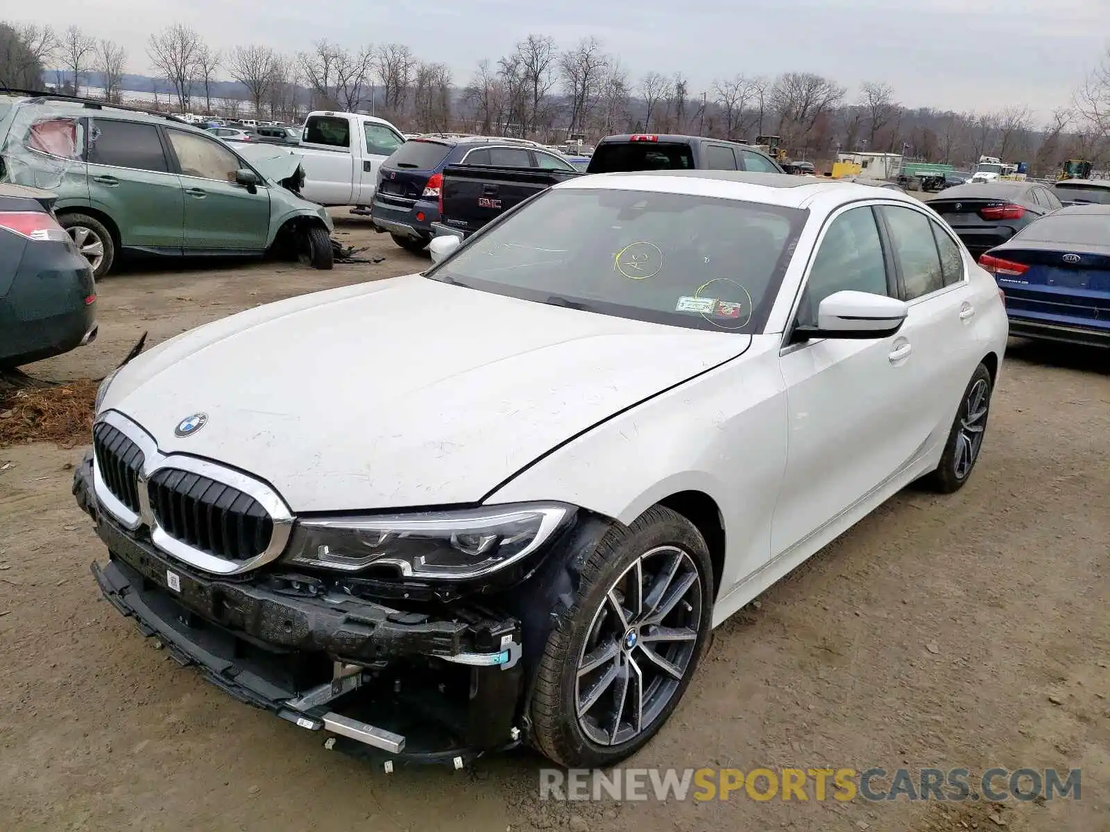 2 Photograph of a damaged car 3MW5R7J0XL8B09897 BMW 3 SERIES 2020