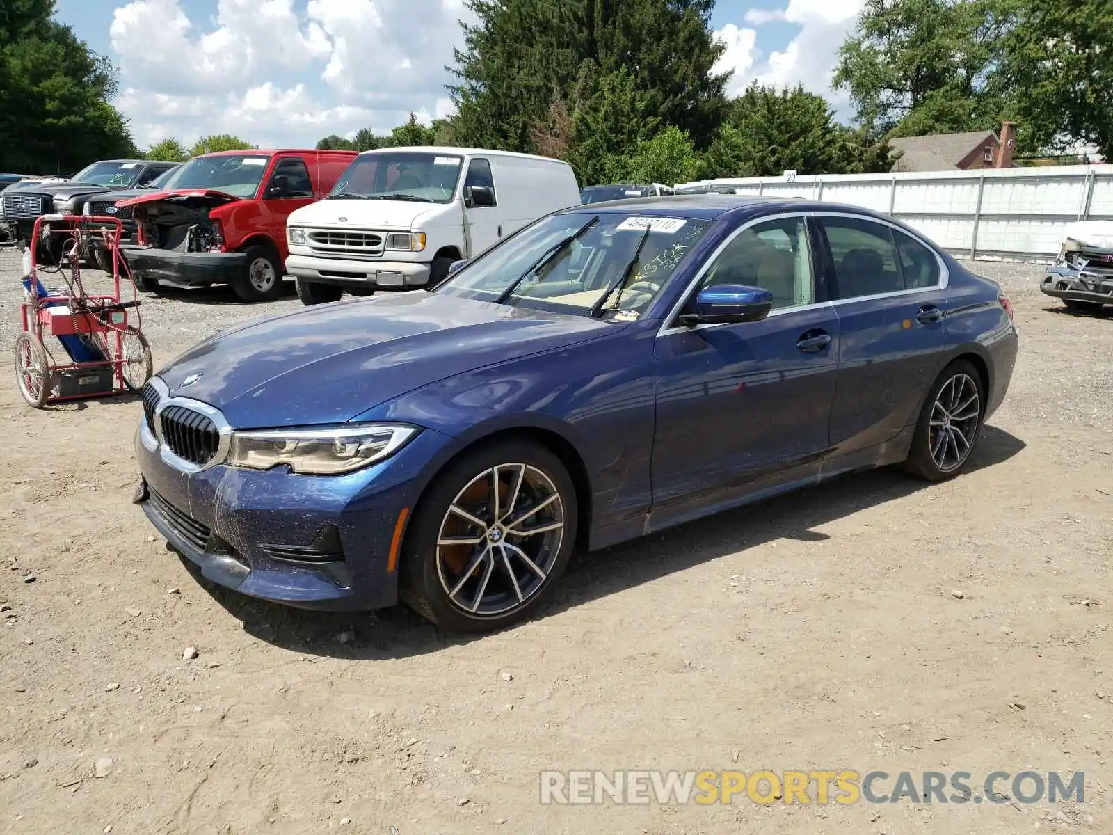 2 Photograph of a damaged car 3MW5R7J0XL8B17739 BMW 3 SERIES 2020