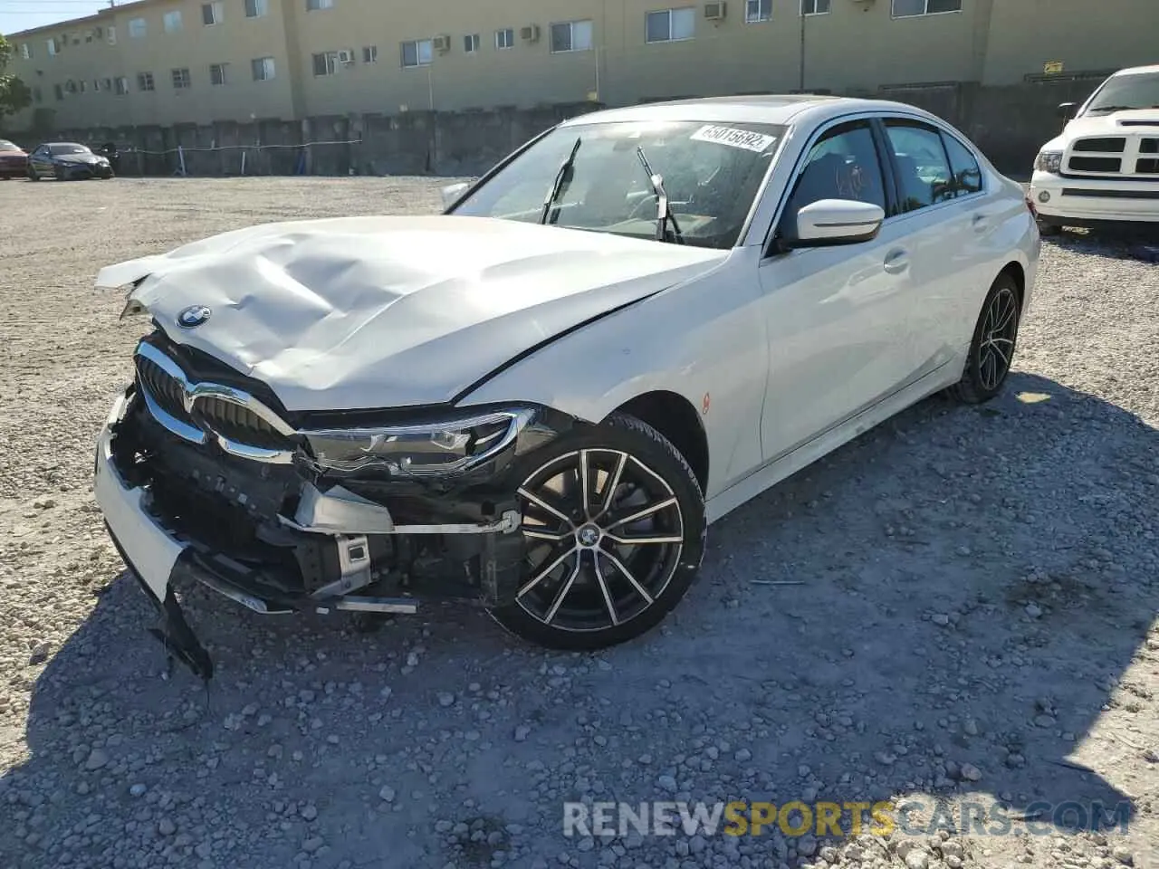 2 Photograph of a damaged car 3MW5R7J0XL8B21998 BMW 3 SERIES 2020