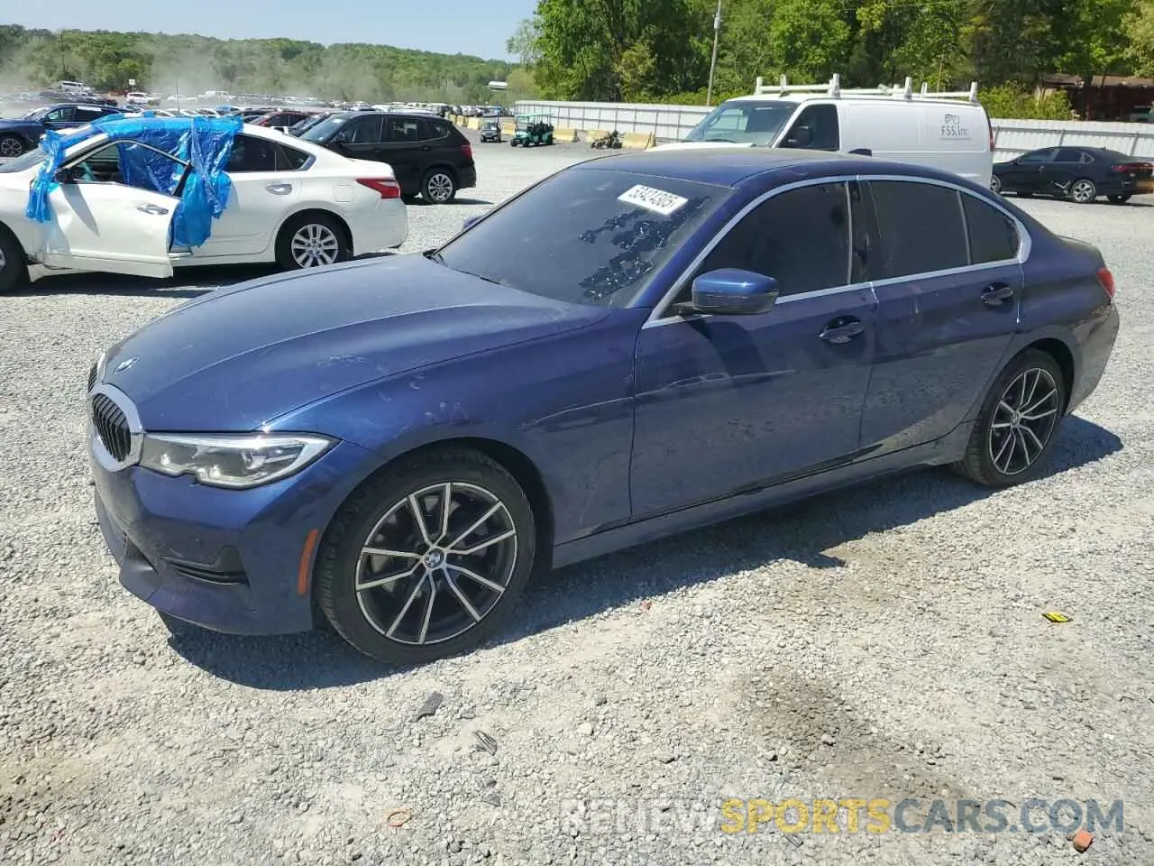1 Photograph of a damaged car 3MW5R7J0XL8B32662 BMW 3 SERIES 2020