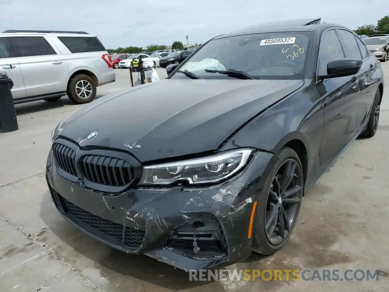 2 Photograph of a damaged car 3MW5R7J0XL8B36825 BMW 3 SERIES 2020