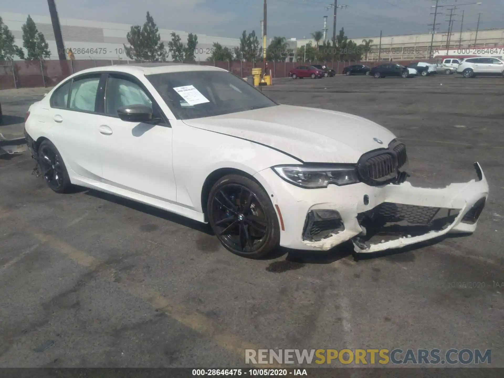 1 Photograph of a damaged car 3MW5U7J00L8B40168 BMW 3 SERIES 2020