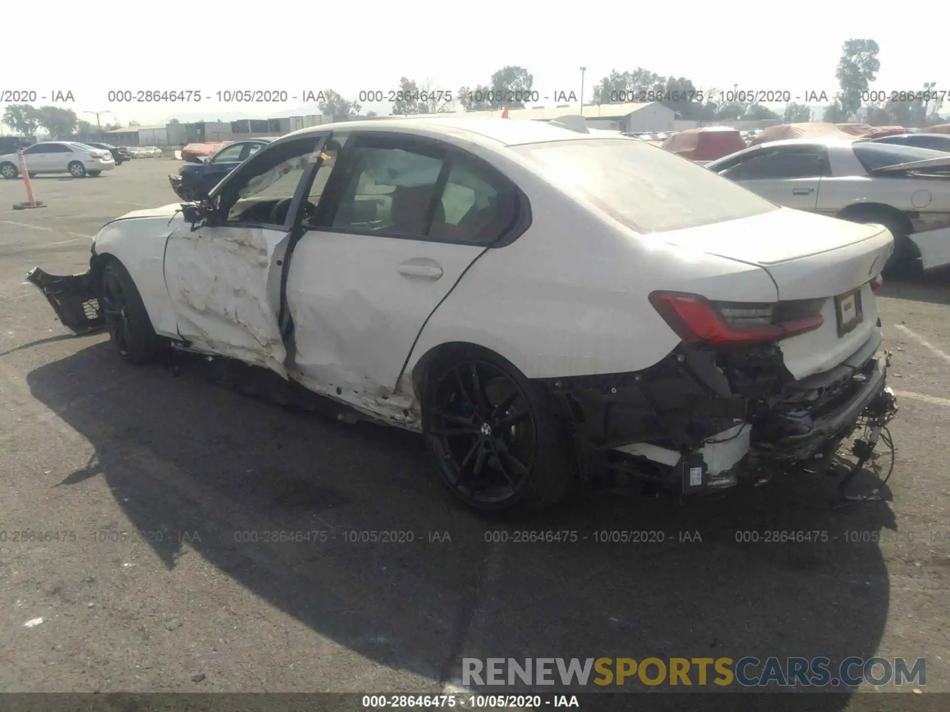 3 Photograph of a damaged car 3MW5U7J00L8B40168 BMW 3 SERIES 2020