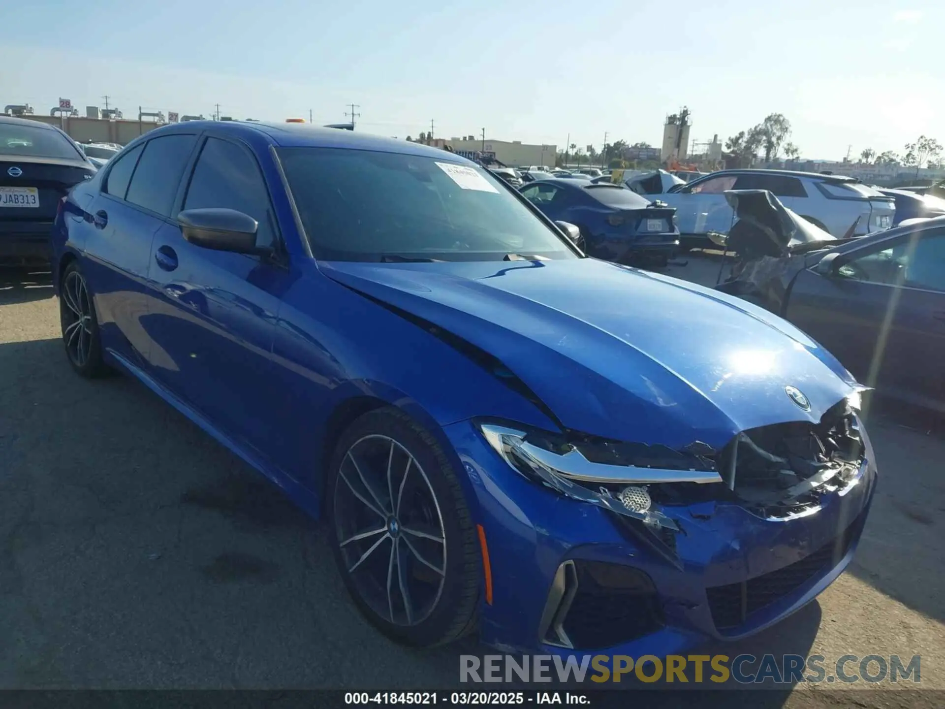 1 Photograph of a damaged car 3MW5U7J03L8B27267 BMW 3 SERIES 2020