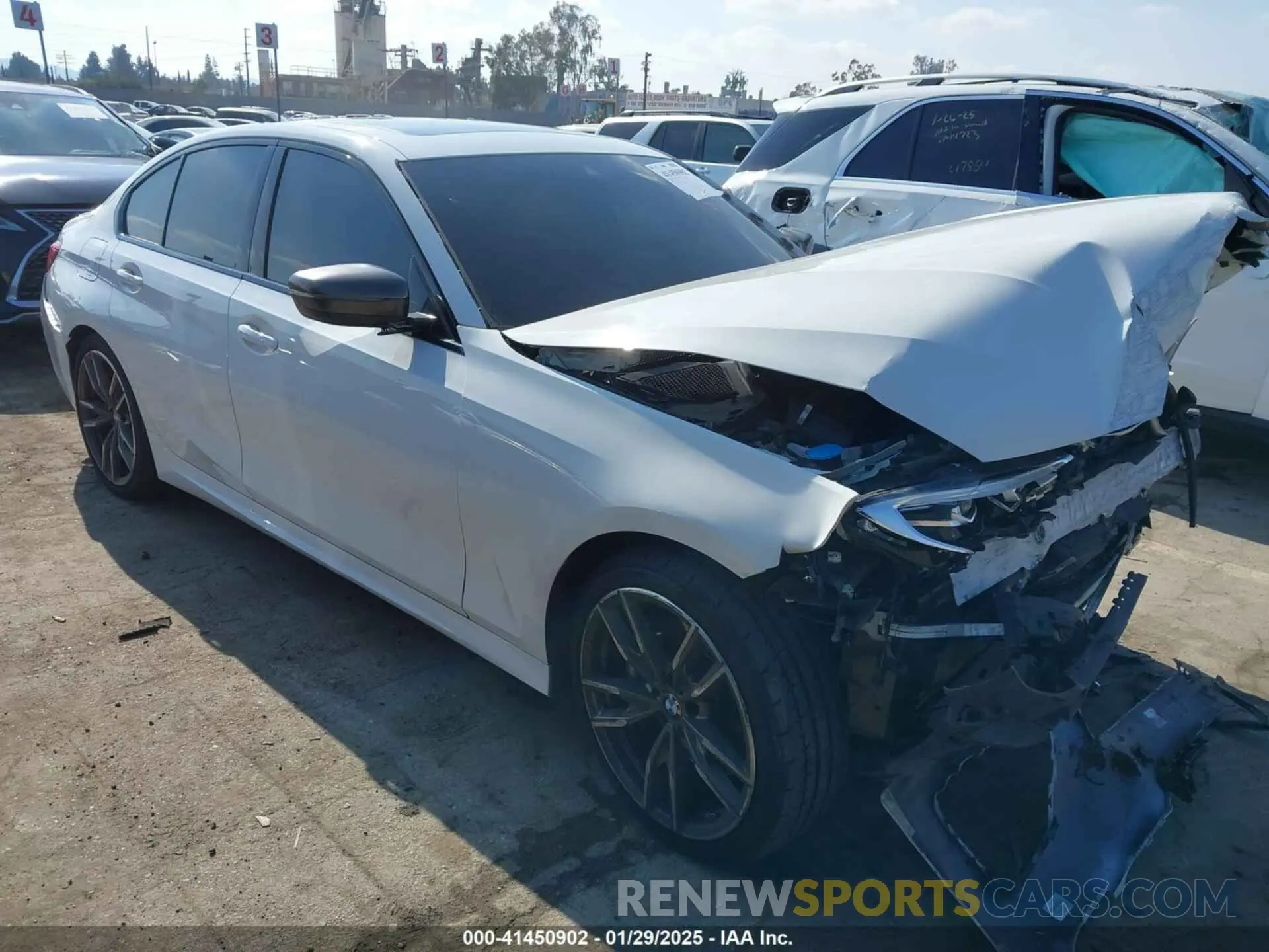 1 Photograph of a damaged car 3MW5U7J03L8B43176 BMW 3 SERIES 2020