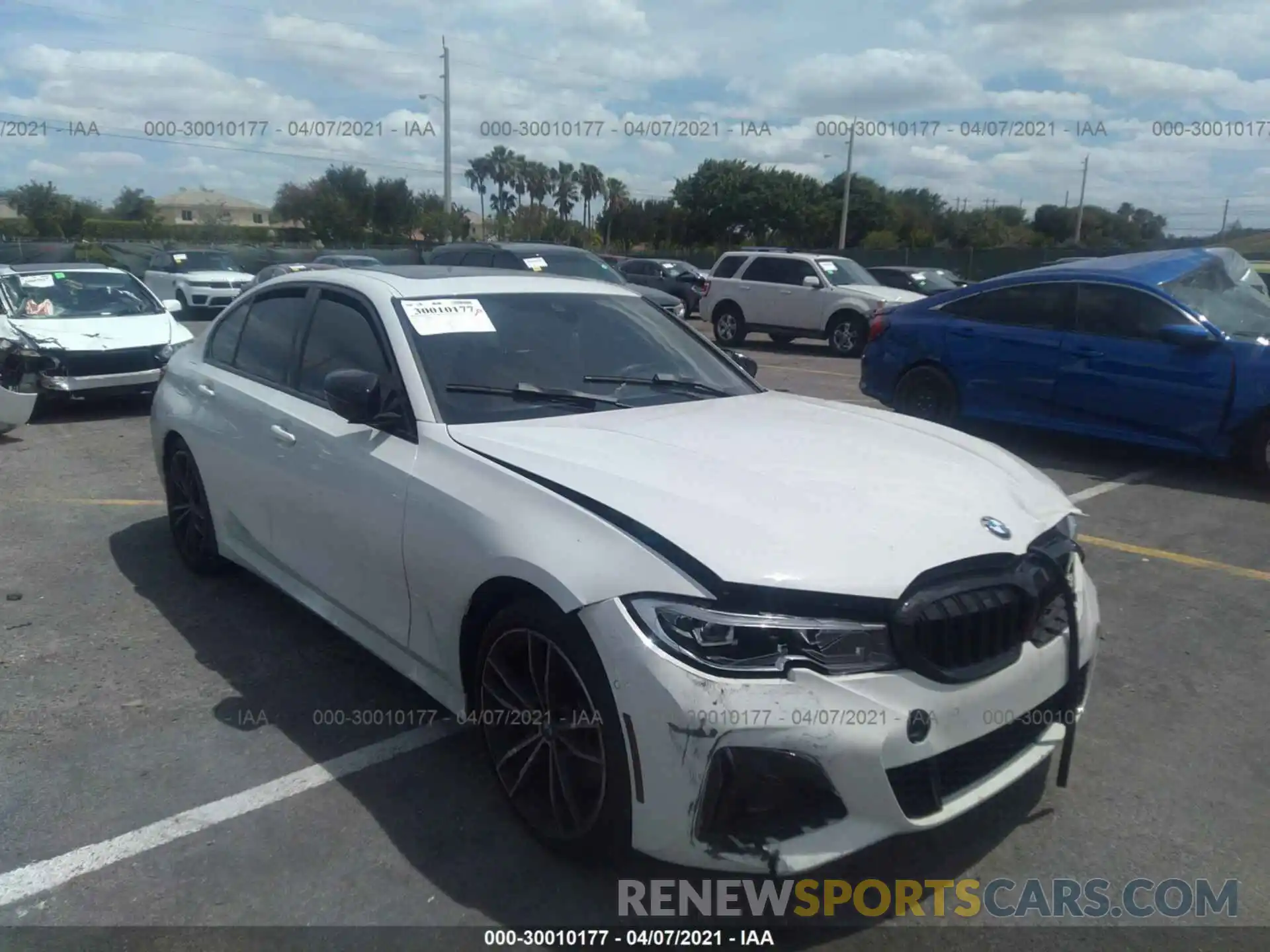 1 Photograph of a damaged car 3MW5U7J06L8B26291 BMW 3 SERIES 2020