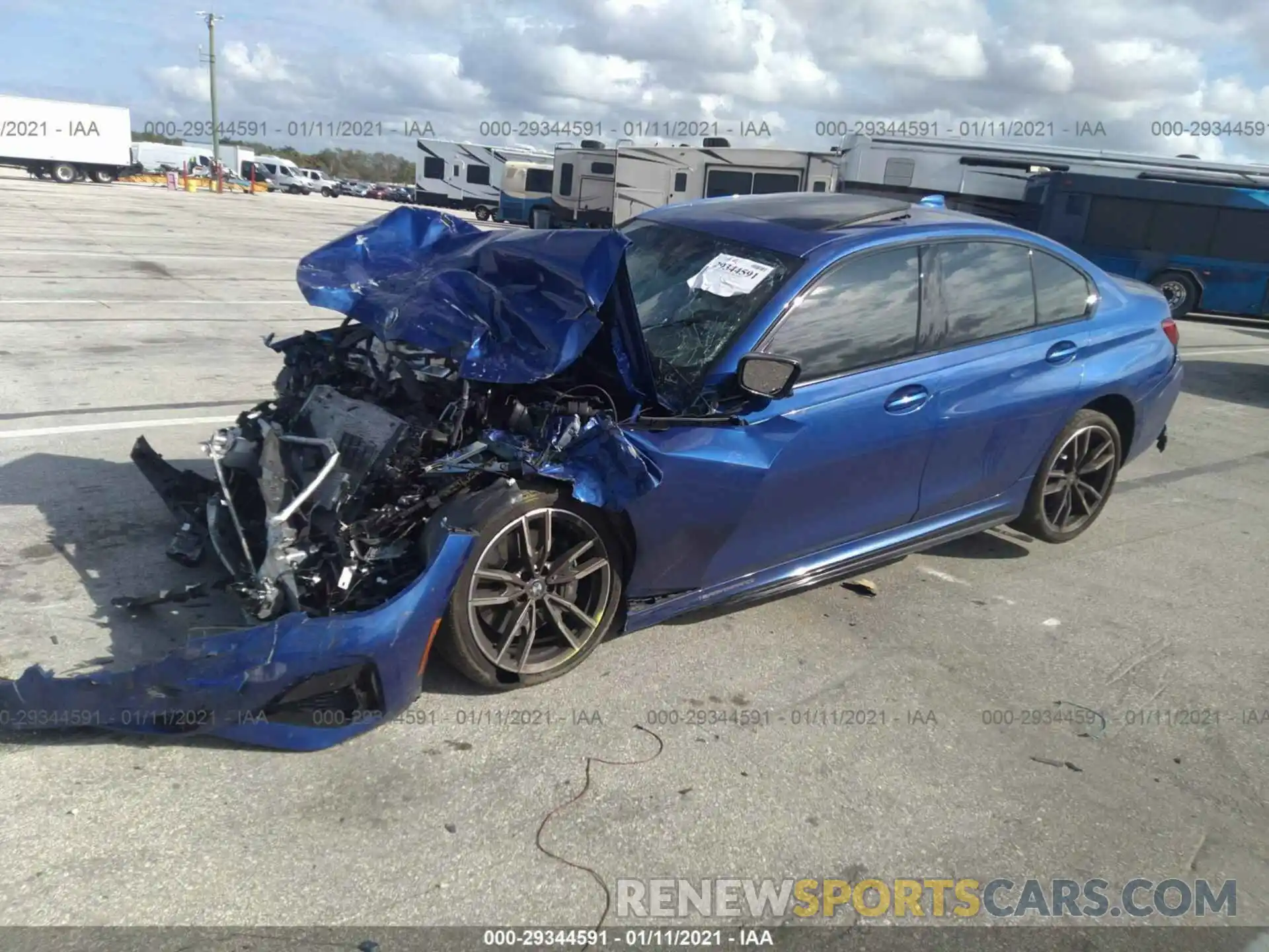 2 Photograph of a damaged car 3MW5U7J07L8B38241 BMW 3 SERIES 2020