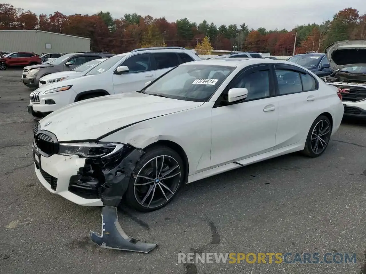 1 Photograph of a damaged car WBA5R7C08LFJ66667 BMW 3 SERIES 2020